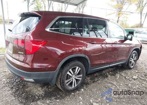 2018 Honda Pilot Ex-L из США, поврежденный, VIN 5FNYF6H59JB012302